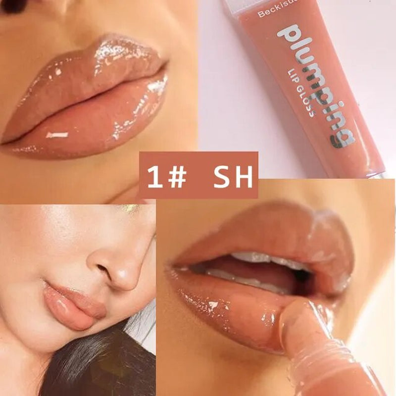 Glitter Plumping Lip Gloss Lip Plumper Makeup Moisturizing Nutritious Liquid Lipstick Volume Clear Lip Gloss Make up Lipgloss