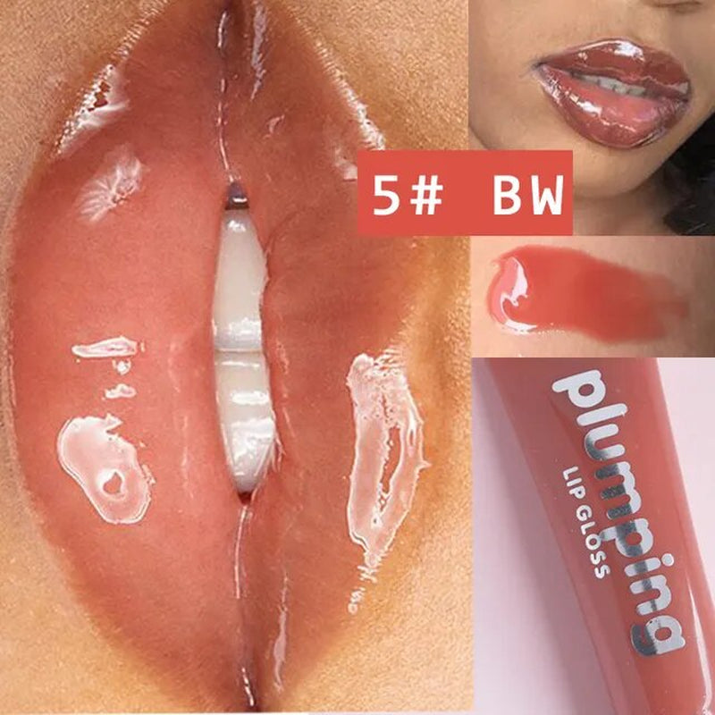 Glitter Plumping Lip Gloss Lip Plumper Makeup Moisturizing Nutritious Liquid Lipstick Volume Clear Lip Gloss Make up Lipgloss