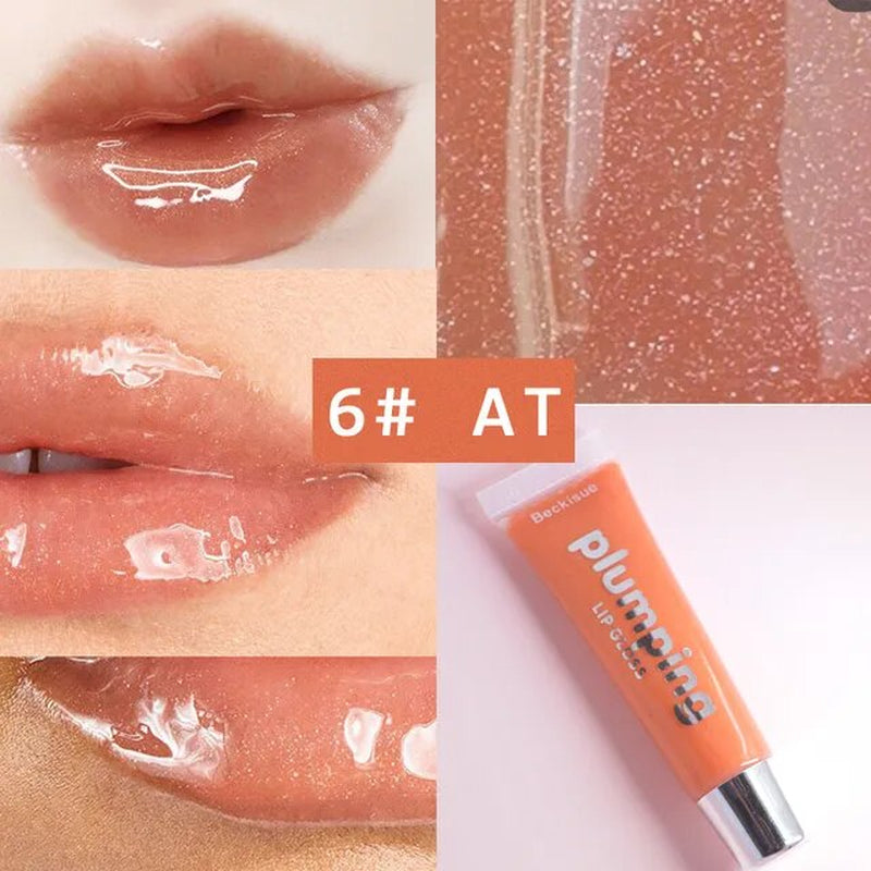 Glitter Plumping Lip Gloss Lip Plumper Makeup Moisturizing Nutritious Liquid Lipstick Volume Clear Lip Gloss Make up Lipgloss