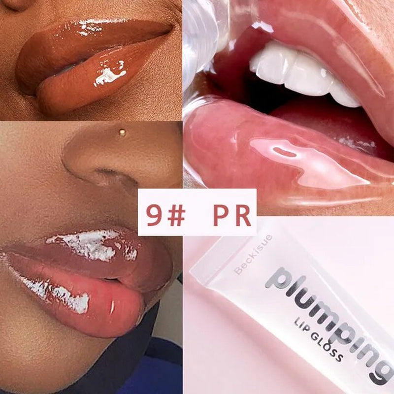 Glitter Plumping Lip Gloss Lip Plumper Makeup Moisturizing Nutritious Liquid Lipstick Volume Clear Lip Gloss Make up Lipgloss